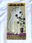 E  Smithson 3- Folk Art 3d Wall Hanging Plaques Buttercup  Daisy   Snow Rose