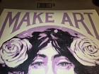 Shepard Fairey Obey Make Art Not War Painting Cream Signed Poster  150 Gonzalez
