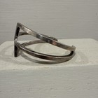 Vintage Native American Sterling Silver Cuff Geometric Bracelet