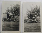 4 Vintage Harley Davidson Motorcycle Snapshot Photos  C 1930