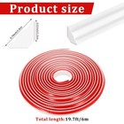 19 6 Ft Peel And Stick Baseboard Molding Trim Flexible Quarter Round Tpe Trim Mo