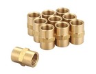 Brass Coupling 1 4  Npt Female Hex Head Pipe Fitting - 10 Pack Air Hose Adapter