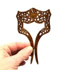 Antique Celluloid Hair Comb Faux Tortoiseshell  Victorian Revival Hair Accessory