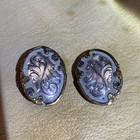 Vtg Silver Concho Set W sapphires  New Old Stock
