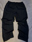 Men   s Vintage Black Parachute Jogger Track Pants Size M