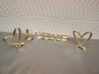 Victoria s Secret 3 Pcs Set Of Metal Heart   Love