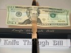 Knife Through Bill Magic Trick - Easy To Do Close-up Street Use A Borrowed Bill 