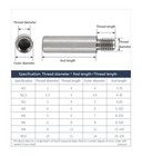 Male-female Round Column Standoff Support Spacer Pillar Nut For Pcb Board 304