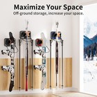 4-pack Ski   Snowboard Wall Mount Rack Vertical Storage Garage Organizer