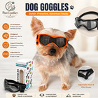 Pet Dog Goggles Uv Protection Sunglasses Adjustable Eye Wear For Small - M Dog