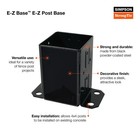Simpson Strong-tie Fpbb44 E-z Black Powder-coat Post Base 4 X 4 In 
