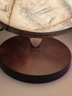Vtg Replogle World Horizon Series 12    Light Raised Topography Globe Walnut Base