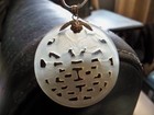 Vintage Estate Necklace With Pendant Art Nouveau Deco Chinese Symbol Bat Fetish
