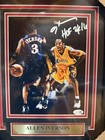 Allen Iverson Signed Hof 2k16 Philadelphia 76ers Kobe 8x10 Photo Framed Jsa