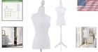 Female Mannequin Body Dress Form Adjustable Height Portable Display Foam