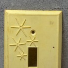 Vtg Light Switch Cover Praying Hands Starburst Atomic 1950s Mcm Christia Plastic