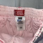 Vintage Levi   s Denim Skort 18 Month Pink Floral Embroidered