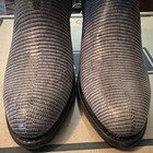 Tecovas Leather Western Cowboy Boots Square Toe Black gray Animal Print 10 5 D