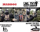 Clearance Used Maddog 20 Oz Refillable Aluminum Co2 Paintball Tank - 2025 Hydro