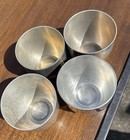 Set Of 4 Vintage Shirley Pewter Jefferson Cups Handmade