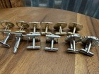 Vintage Cufflinks Lot 6 Pairs Mens Mid Mcm Formal Wedding Swank Gold Silver Tone