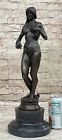 Original Bronze Statue Of Woman By Aldo Vitaleh Handcrafted Home Office Decor
