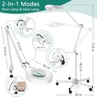 10x Magnifying Glass W light   Stand  Lamp W 5 Wheels- Lash Estheticians Facials