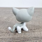 Vintage Littlest Pet Shop Lps  138 Rare White   Gray Shorthair Cat Authentic 