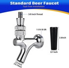 Stainless Steel Flow Control Draft Beer Faucet Beer Craft Tap For Beer Shanks