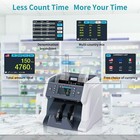 Ribao Bc-40 Money Counter Machine Mixed Denomination Bill Counter Value Counting