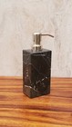 Black Marble  Lotion Dispenser  Stone Soap Bottle With Pump  Rectangle Shape