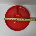 3 Plastic Divided Lunch Plates 10  Picnic Vintage Gothamware Set