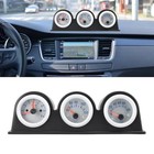 3 In1 Triple Auto Gauge Meter Kit  3 In 1 Car Gauge Meter Water Temperature