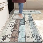 Anti Fatigue Kitchen Mat Set Of 2 Non Slip Cushioned Kitchen Mats For Floor