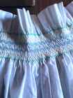Mid-century Vintage Christmas Waist White Half Apron Cotton With Cross  Stitch