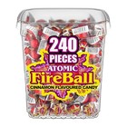 Atomic Fireballs Candy 4 05 Pound Bulk Tub 240 Count 1 Pack Red Hot Flavor