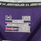 Under Armour Shirt Mens Large Purple Long Sleeve Compression Heat Gear Active