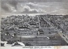 1875 Andreas Atlas Print Birds Eye View Atlantic City Cass County Iowa Business