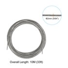 5 64  Wire Rope Kit  Pvc Coated Stainless Steel Cable  33ft