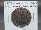 1844 Province Of Canada Half Penny Bank Of Montreal Bank Token