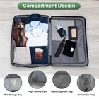 20  28  Extensible Front Opening Pocket Suitcase With Wheels Travel Luggage Tsa