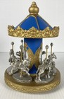 Rare Vintage Hudson Fine Pewter Animal Carousel Set 6 Piece Set - Read Desc