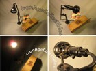 Antique  singer Slf-2  Lamp Articulating Industrial Adjustable Steampunk Vintage