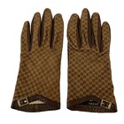 Gucci Brown Dark Brown Suede Leather Women s Gloves