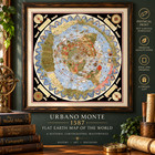 Flat Earth Map Of The World 1587 Urbano Monte Poster Art Globe 16x16