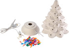 Ready To Paint Ceramic Bisque  Large 15 5  Christmas Tree   Base - Light Up  - E