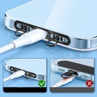 Metal Phone Tether Tab For Iphone  Cell Lanyard Patch With Black black