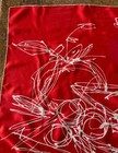 Rare Vintage 1930 s Jacques F Fath Paris Silk Scarf For Denise Francelle 30x30