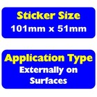 8x Wheel Clamping Clamp Illegal Parking Stickers Illegally Car Park Parked Signs