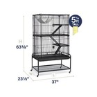 Prevue Pet Products 484 Deluxe Critter Cage  Dark Gray 37 0  L X 23 1  W X 63   